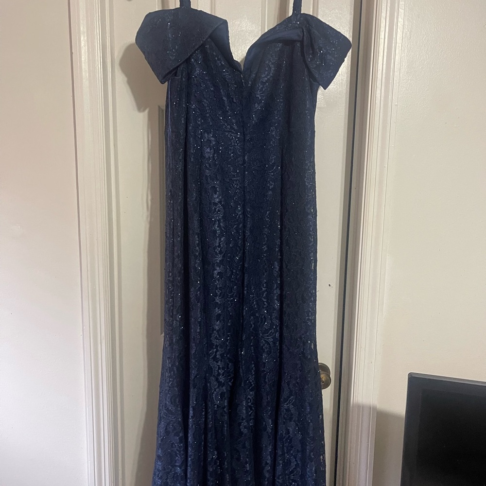 Navy Blue shimmer formal dress